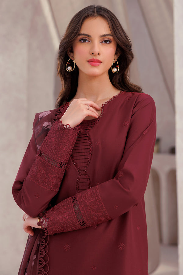 Farasha | Bahaar Embroidered Lawn | Regal Orchid