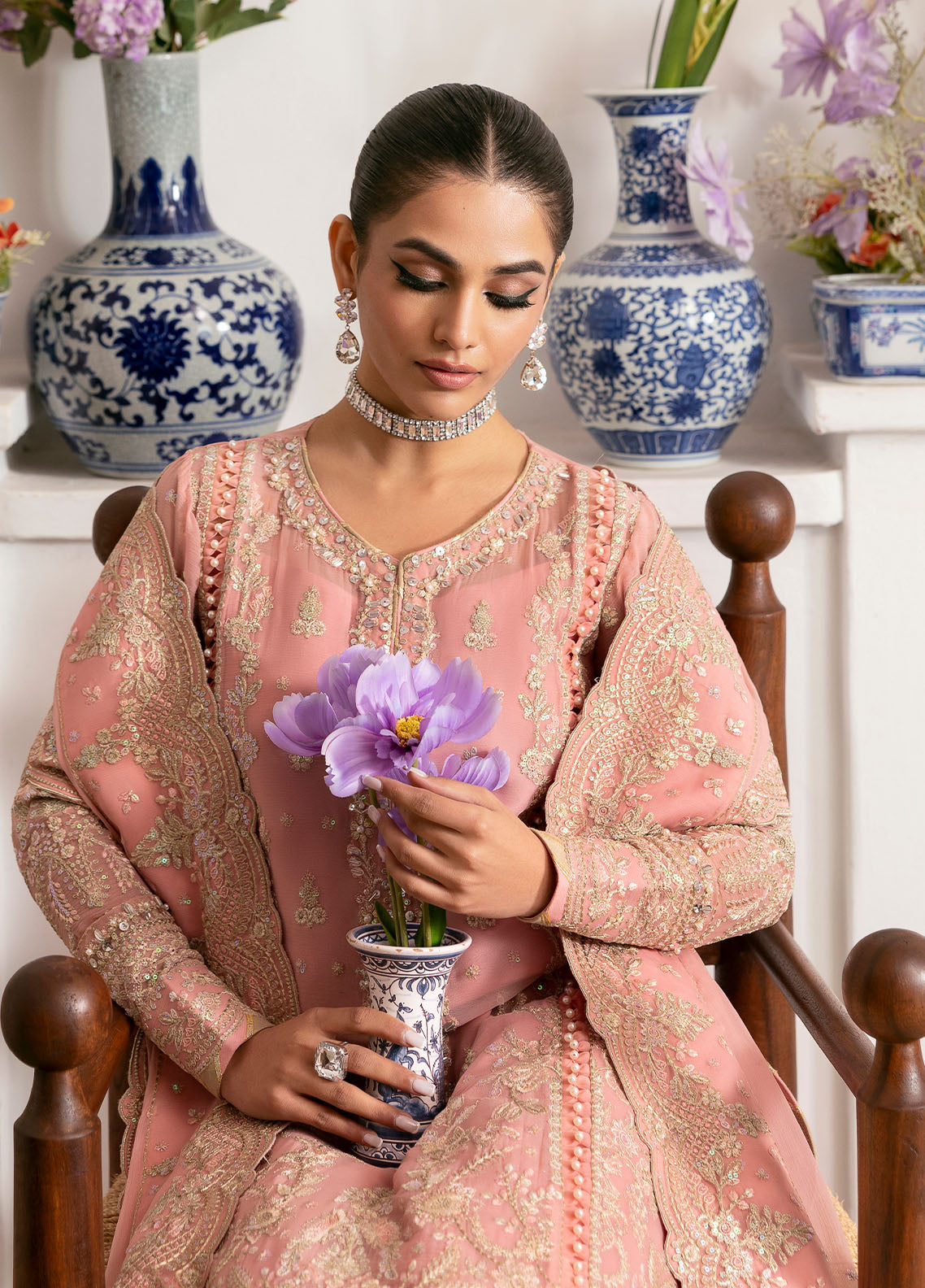 Gulaal | Reverie Embroidered Chiffon | CORALYN