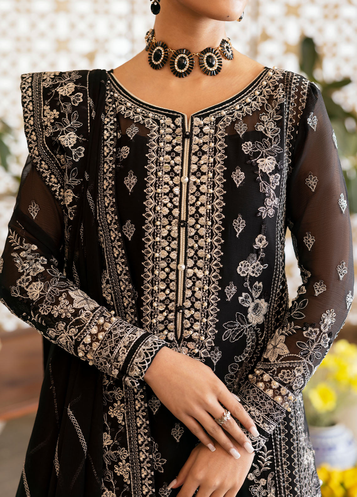 Gulaal | Reverie Embroidered Chiffon | NYRA
