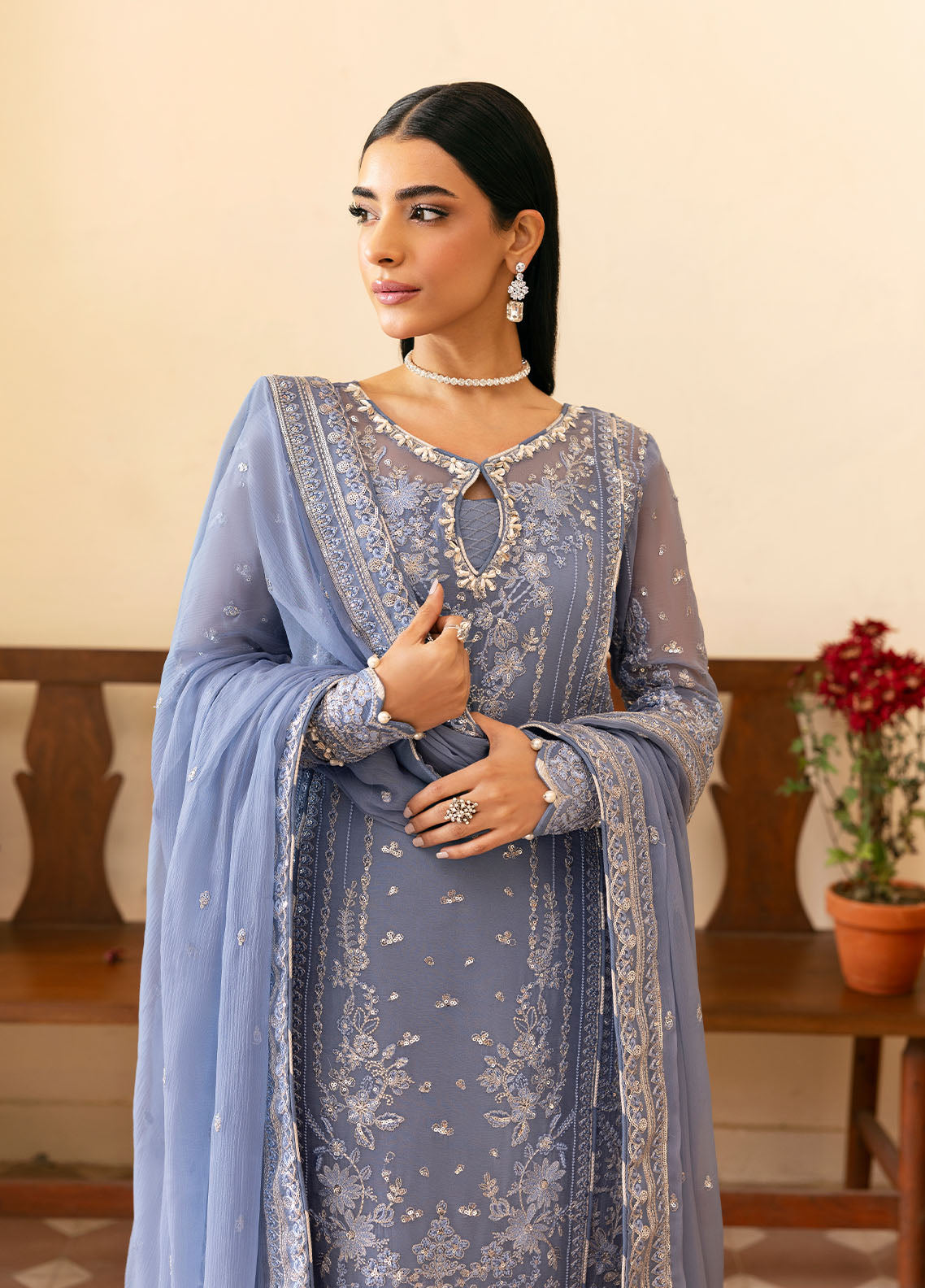 Gulaal | Reverie Embroidered Chiffon | MEHER