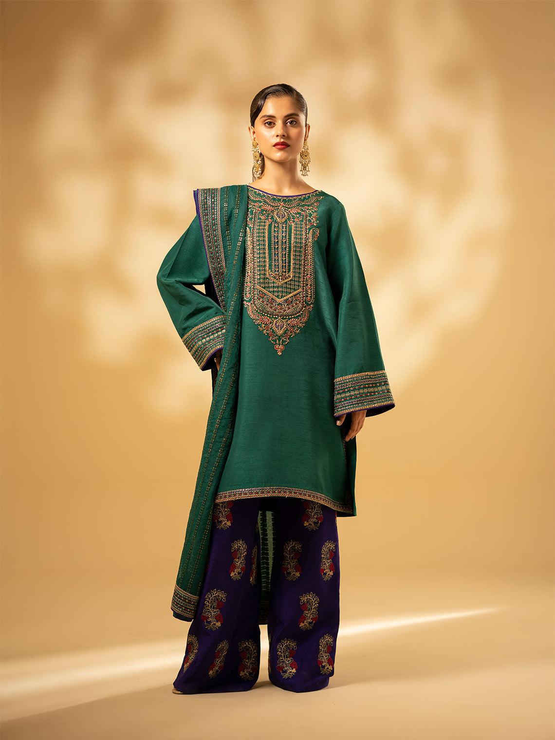 Fozia Khalid | Eid Edit 24 | Emerald Craftsmanship