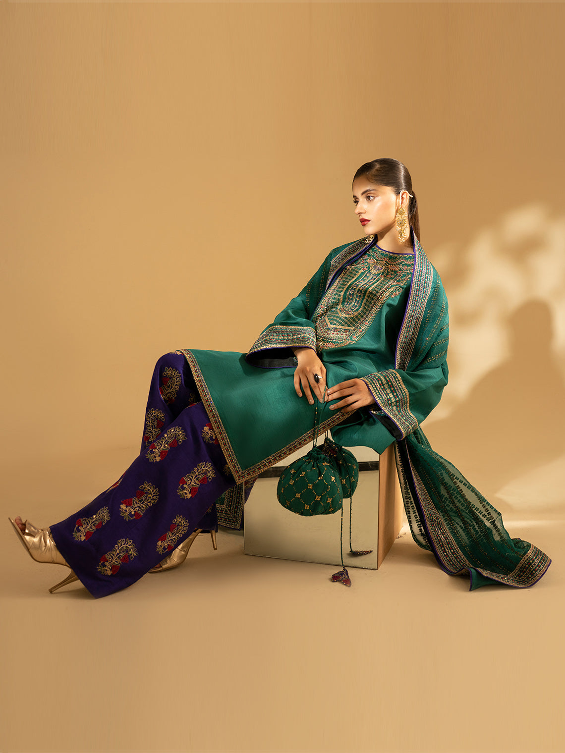 Fozia Khalid | Eid Edit 24 | Emerald Craftsmanship