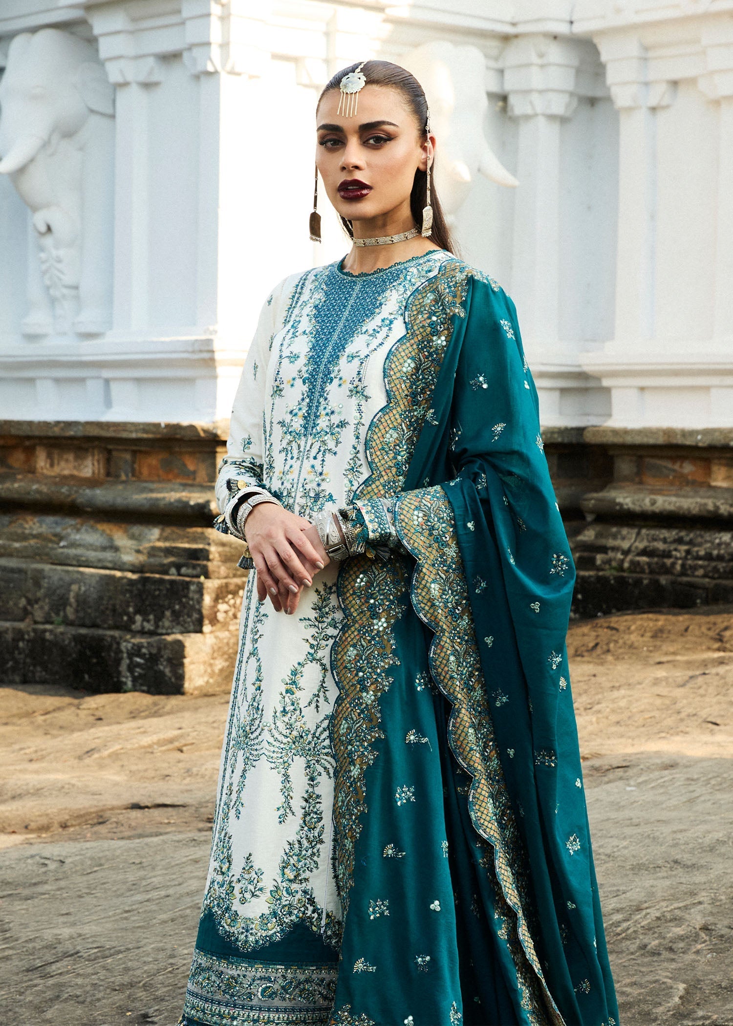 Hussain Rehar | Luxury Lawn 25 | Veil