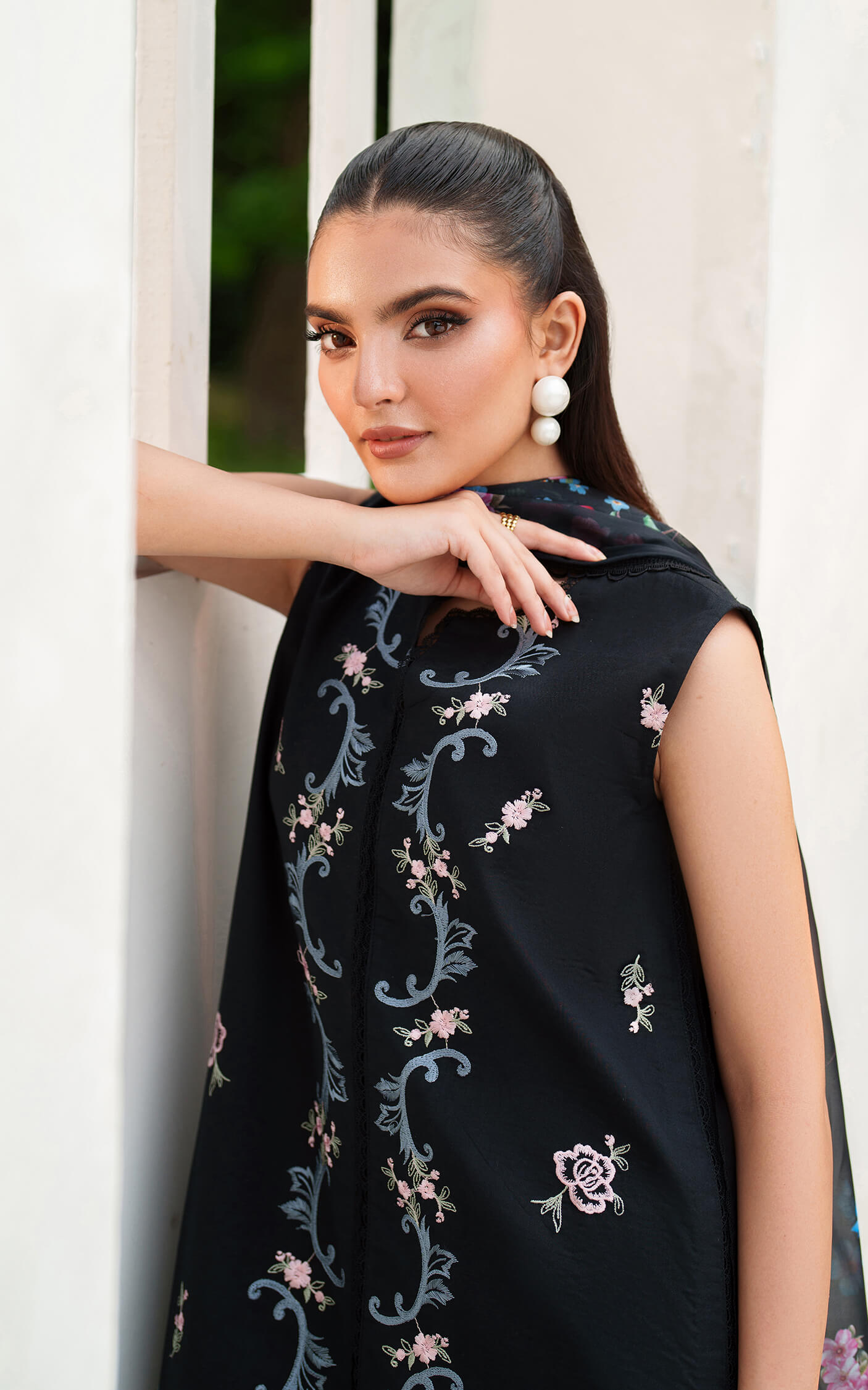 Asifa and Nabeel | Eden Cambric 25 | Ink Blossom ECU25-02