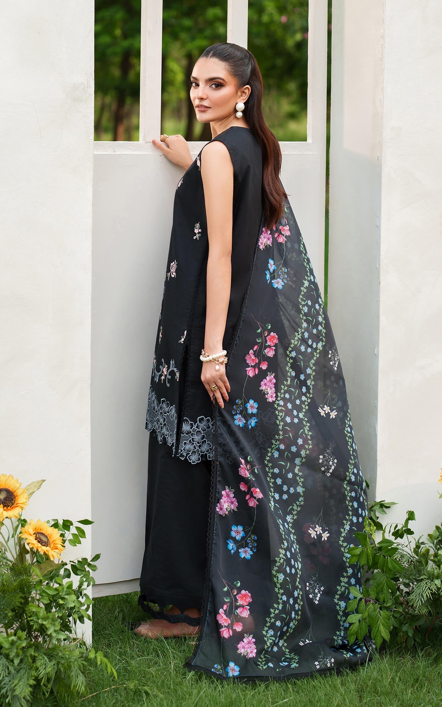 Asifa and Nabeel | Eden Cambric 25 | Ink Blossom ECU25-02