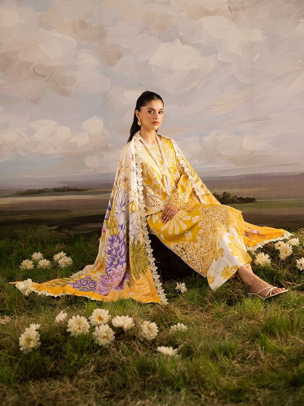 Mahnur | Kaia Slub Linen 25 | K - 03 | 3 PC LINEN