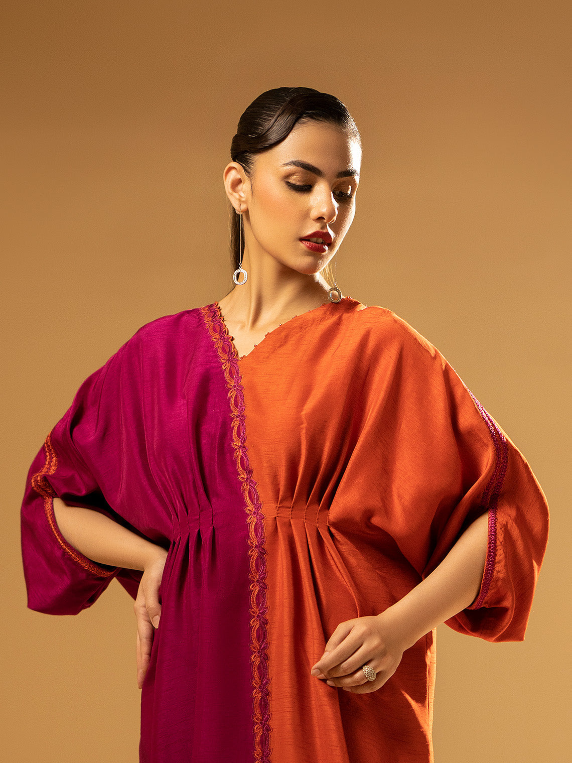 Fozia Khalid | Eid Edit 24 | Split-Tone Kaftan
