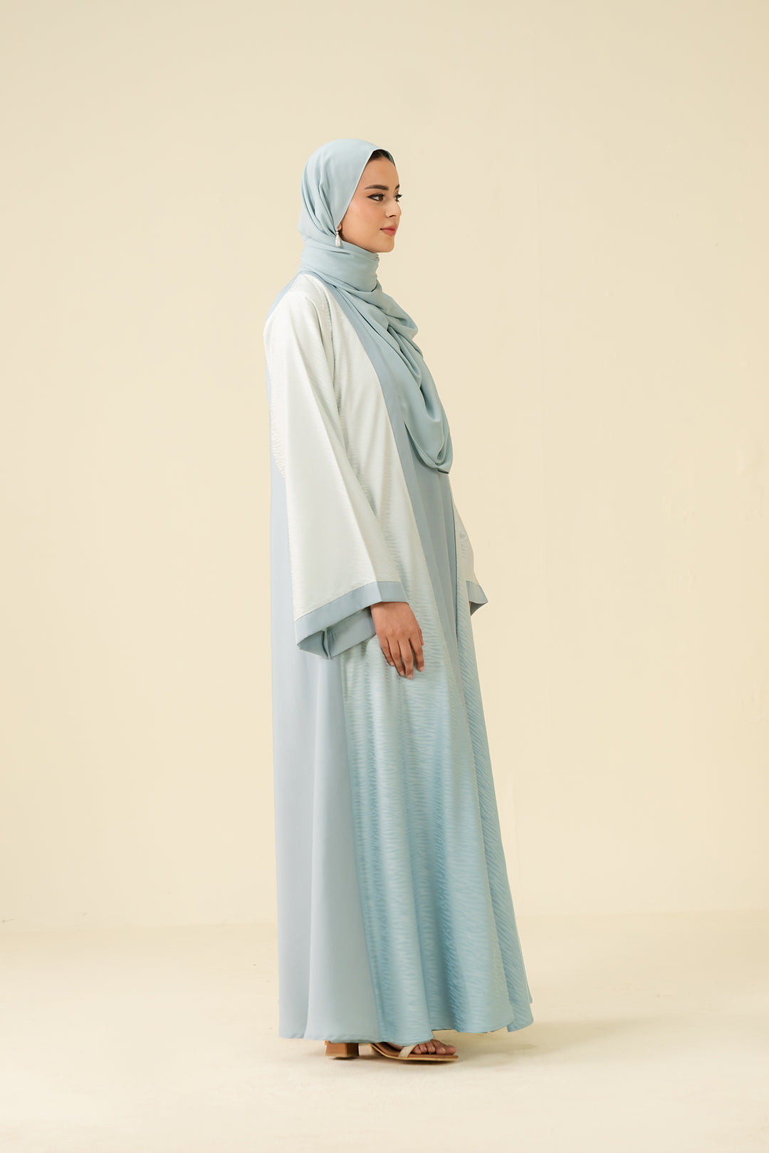 Soft Blue Abaya
