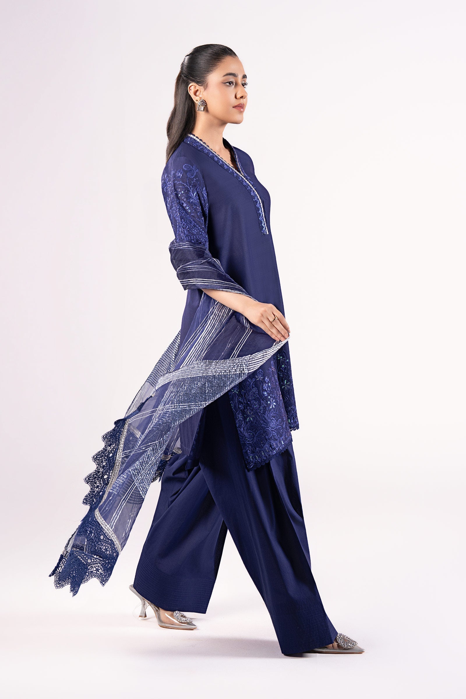 Maria B | Basics RTW | 3 Pc Embroidered Dobby Suit | MB-CS25-137