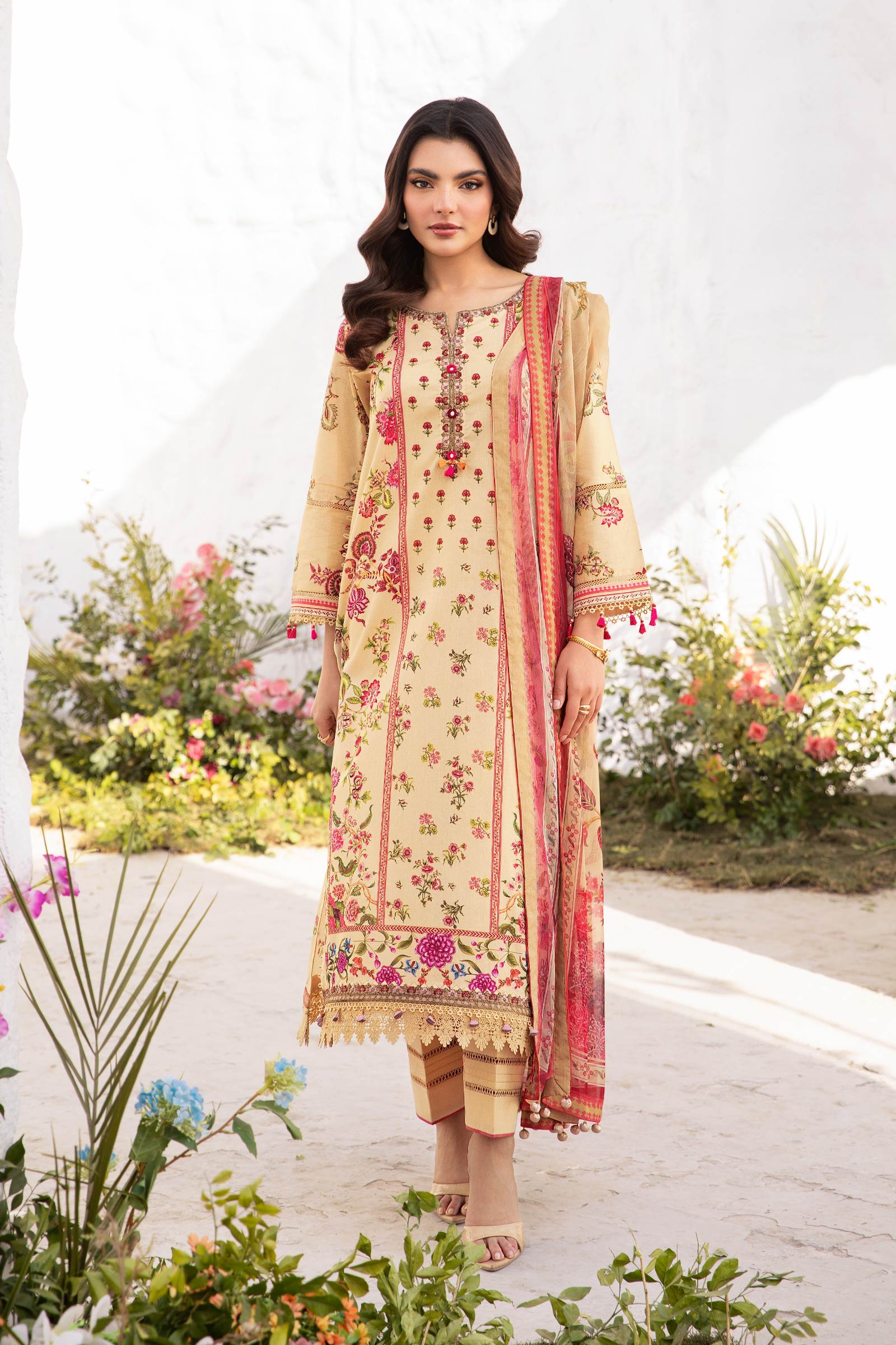 Maria B | M Basic Summer Lawn 25 | MB-CUS25-705A