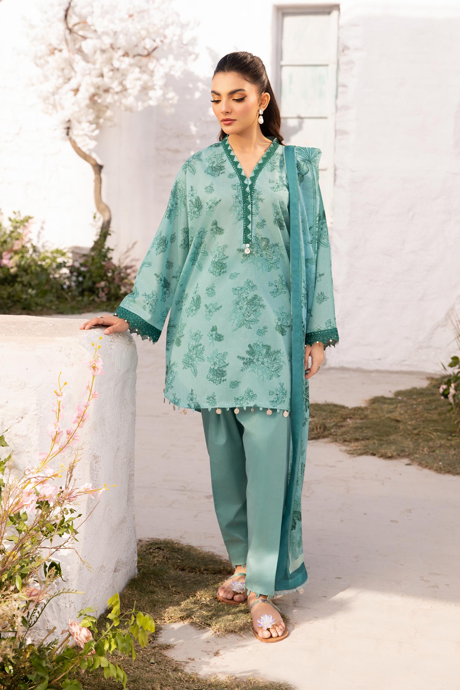 Maria B | M Basic Summer Lawn 25 | MB-CUS25-708B