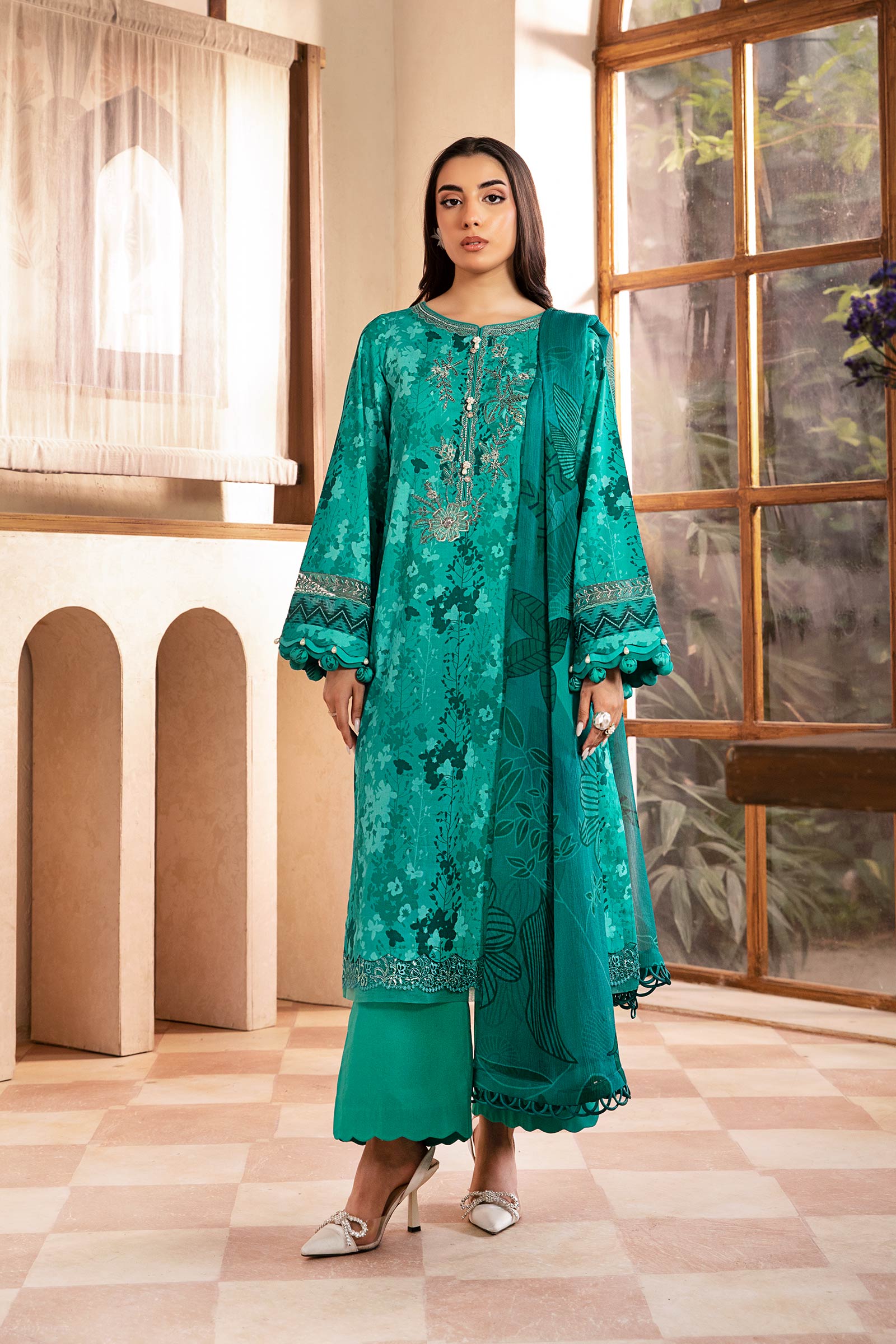 Maria B | Eid Basic Lawn | MB-CUS25-910A