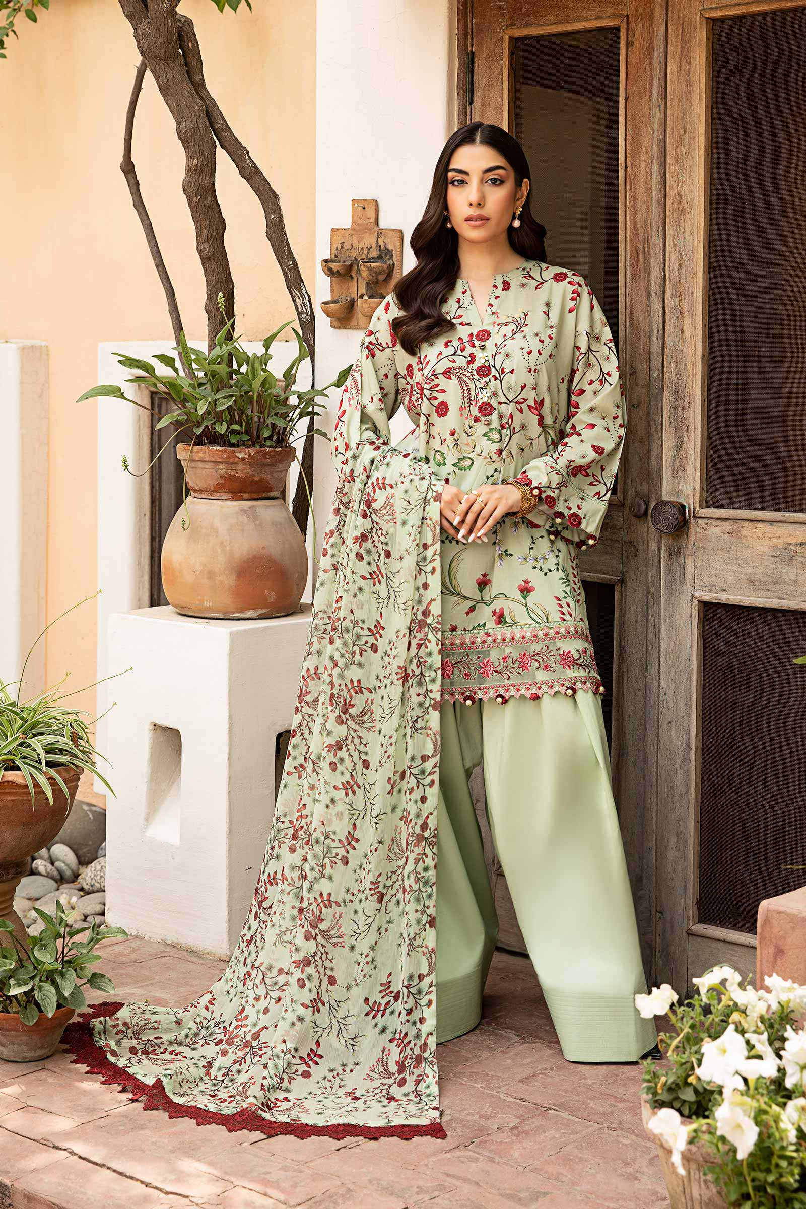 Maria B | Eid Basic Lawn | MB-CUS25-912B
