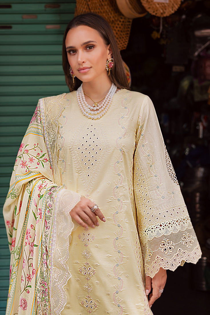 Marjjan | Carnation Lawn | MBL-14 B (LIME YELLOW)