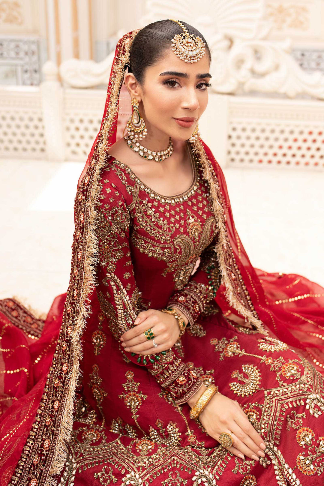 Maria B | Bridal Couture | Deep Red MC-907
