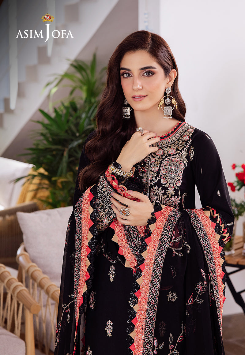 Asim Jofa | Uraan Lawn Chiffon Collection | AJUR-08