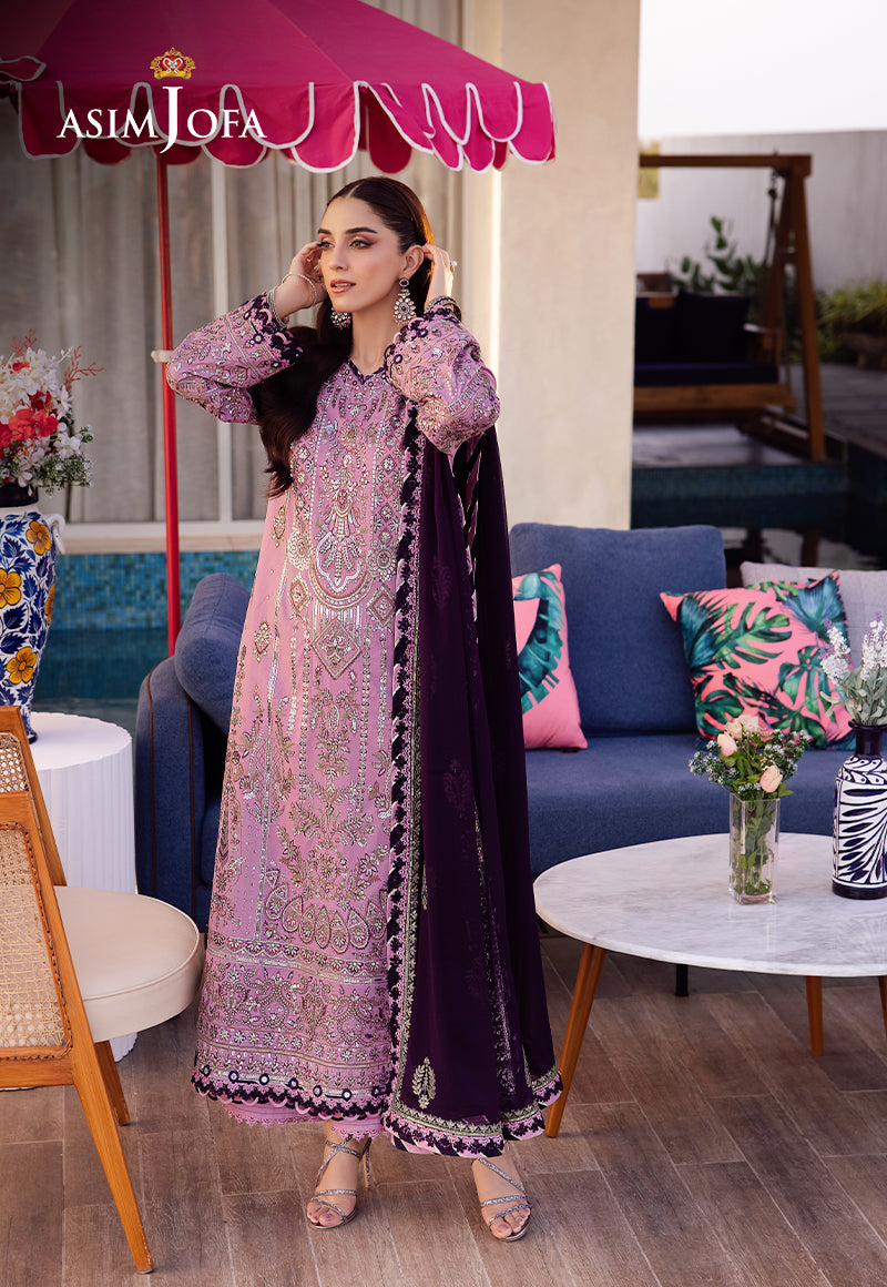 Asim Jofa | Uraan Lawn Chiffon Collection | AJUR-03