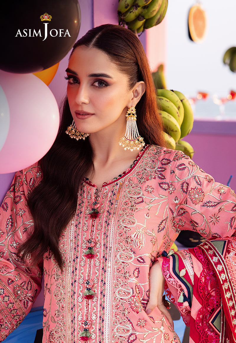 Asim Jofa | Uraan Lawn Chiffon Collection | AJUR-06