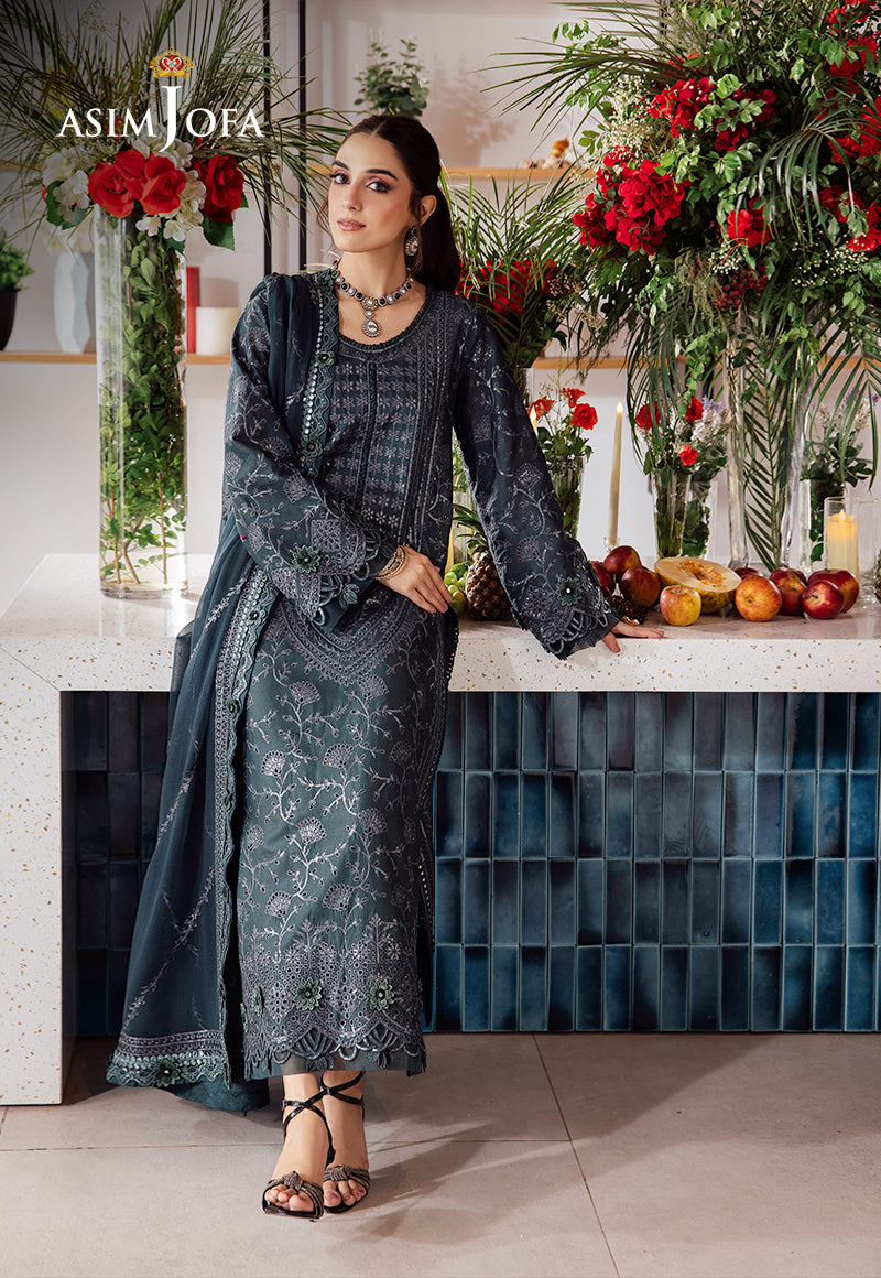 Asim Jofa | Uraan Lawn Chiffon Collection | AJUR-01