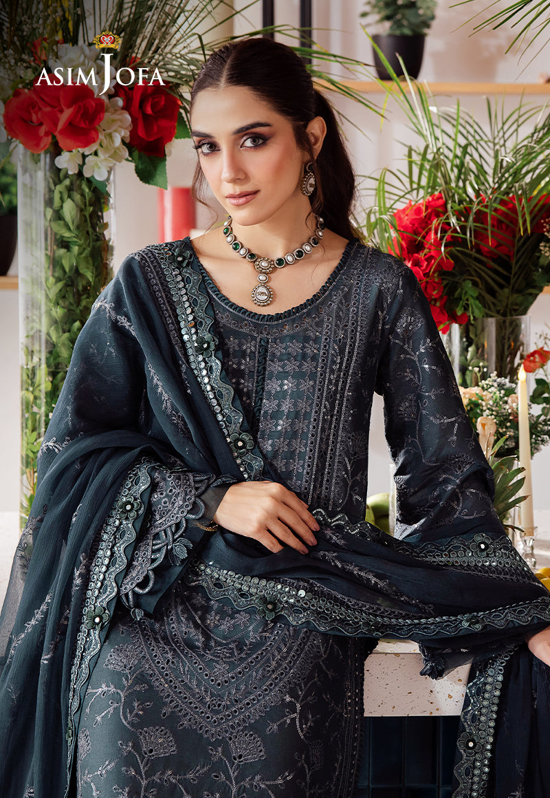 Asim Jofa | Uraan Lawn Chiffon Collection | AJUR-01
