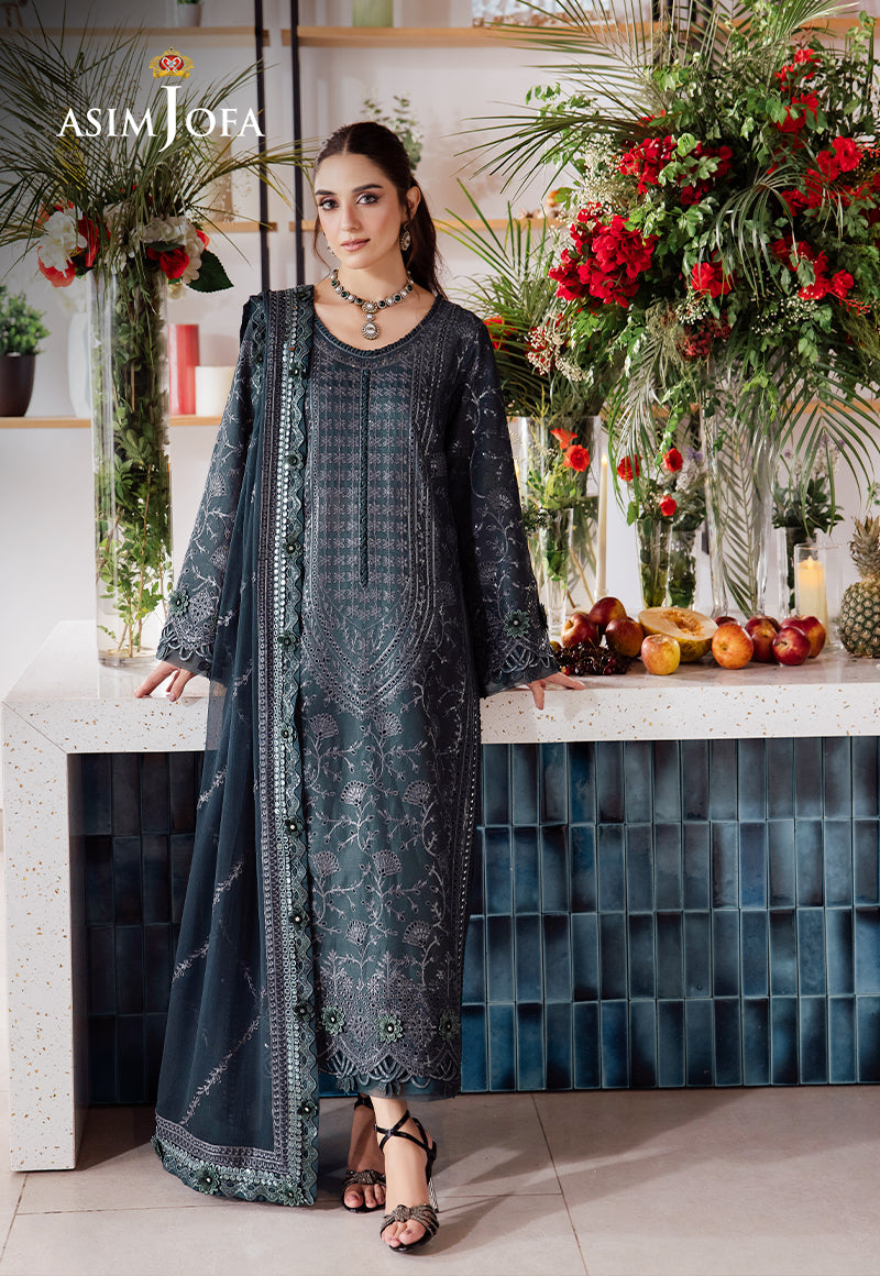 Asim Jofa | Uraan Lawn Chiffon Collection | AJUR-01