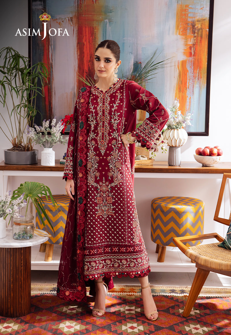 Asim Jofa | Uraan Lawn Chiffon Collection | AJUR-04