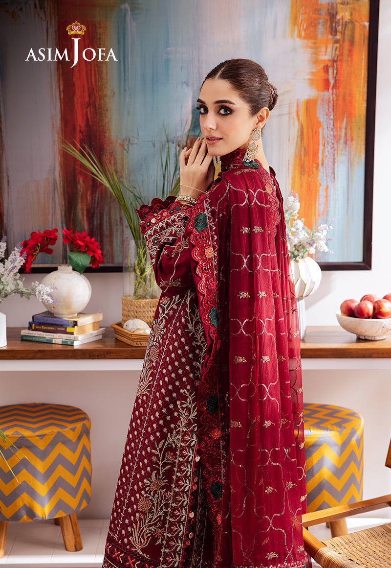 Asim Jofa | Uraan Lawn Chiffon Collection | AJUR-04