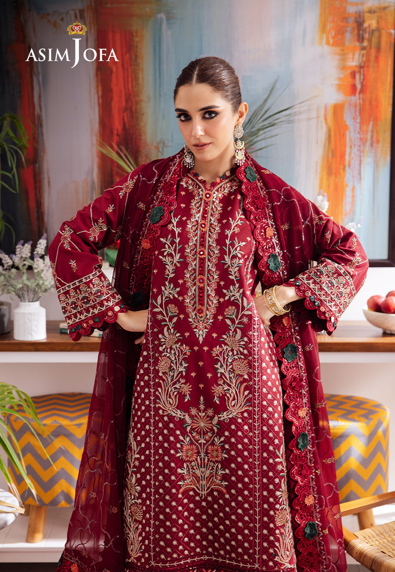 Asim Jofa | Uraan Lawn Chiffon Collection | AJUR-04