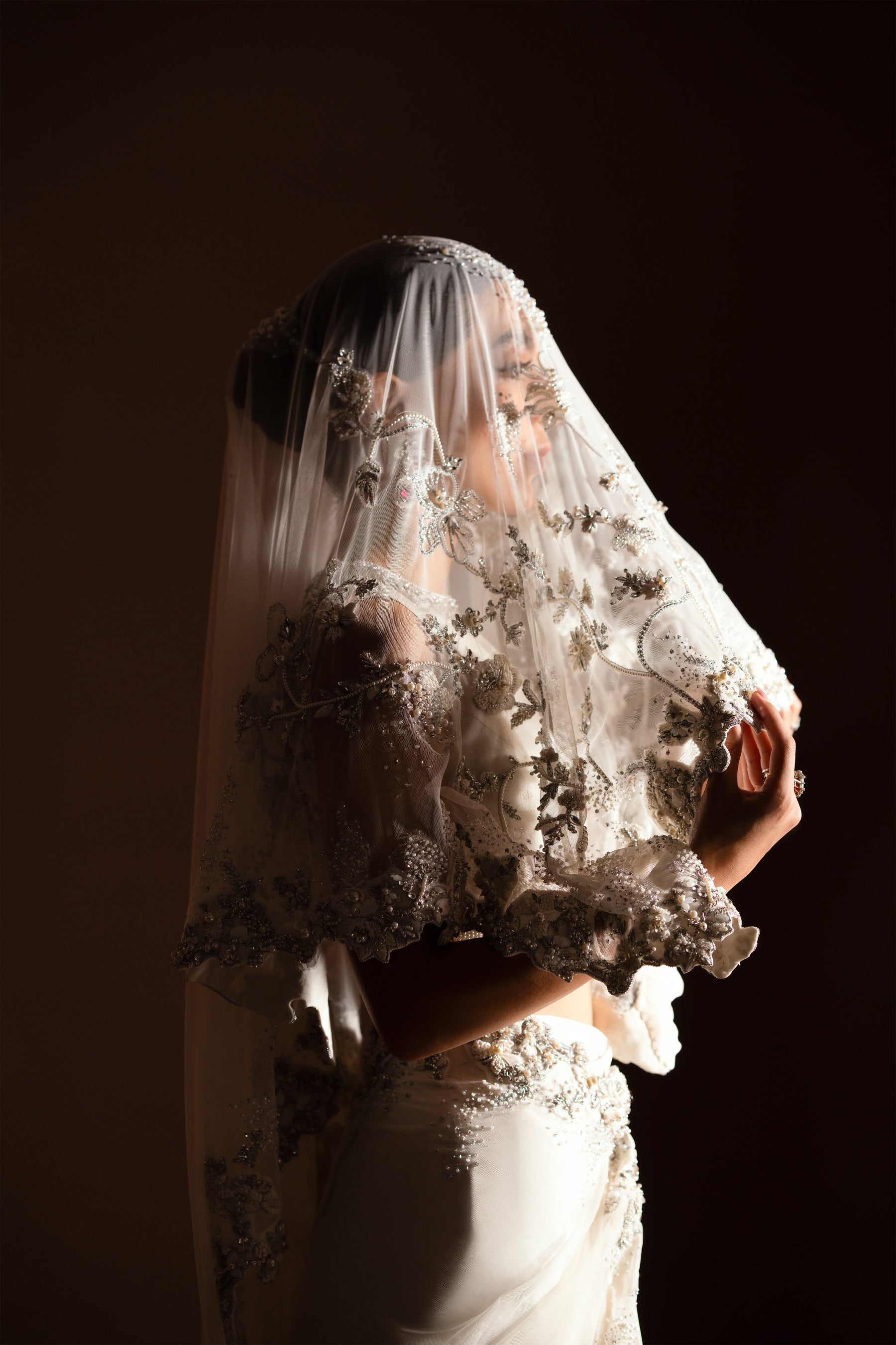 Ayesha and Usman | Celestial Night | Ivory