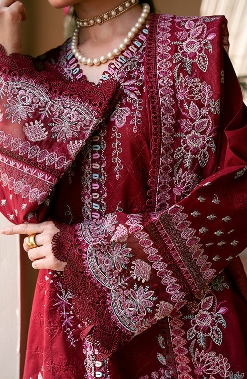 Emaan Adeel | Navaeh Luxury Pret | CERISE