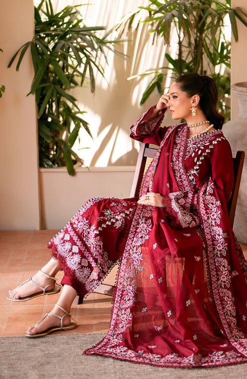 Emaan Adeel | Navaeh Luxury Pret | CERISE