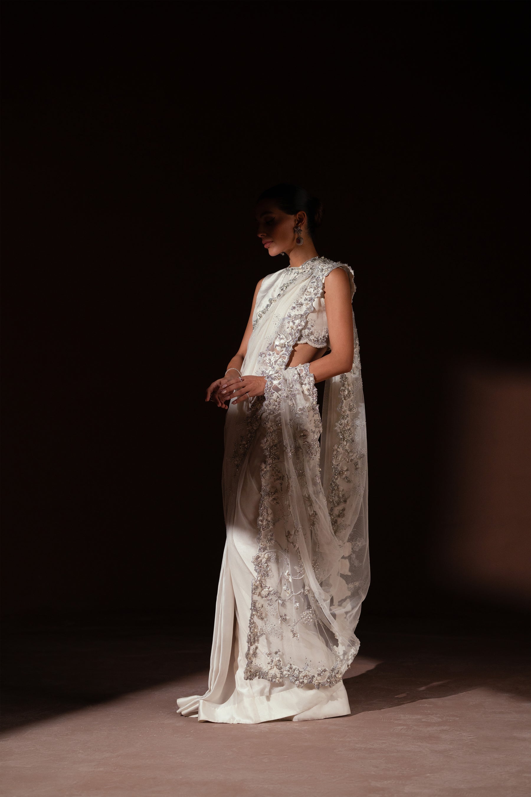 Ayesha and Usman | Celestial Night | Ivory