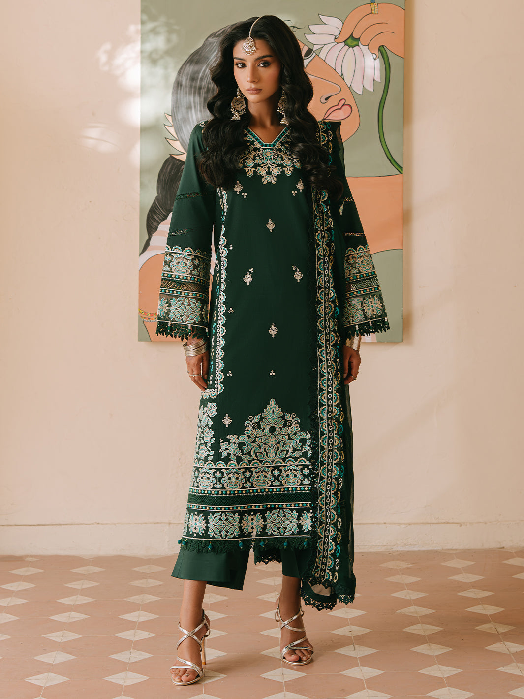 Mahnur | Shanaya Luxury Lawn 25 | Siyahgul