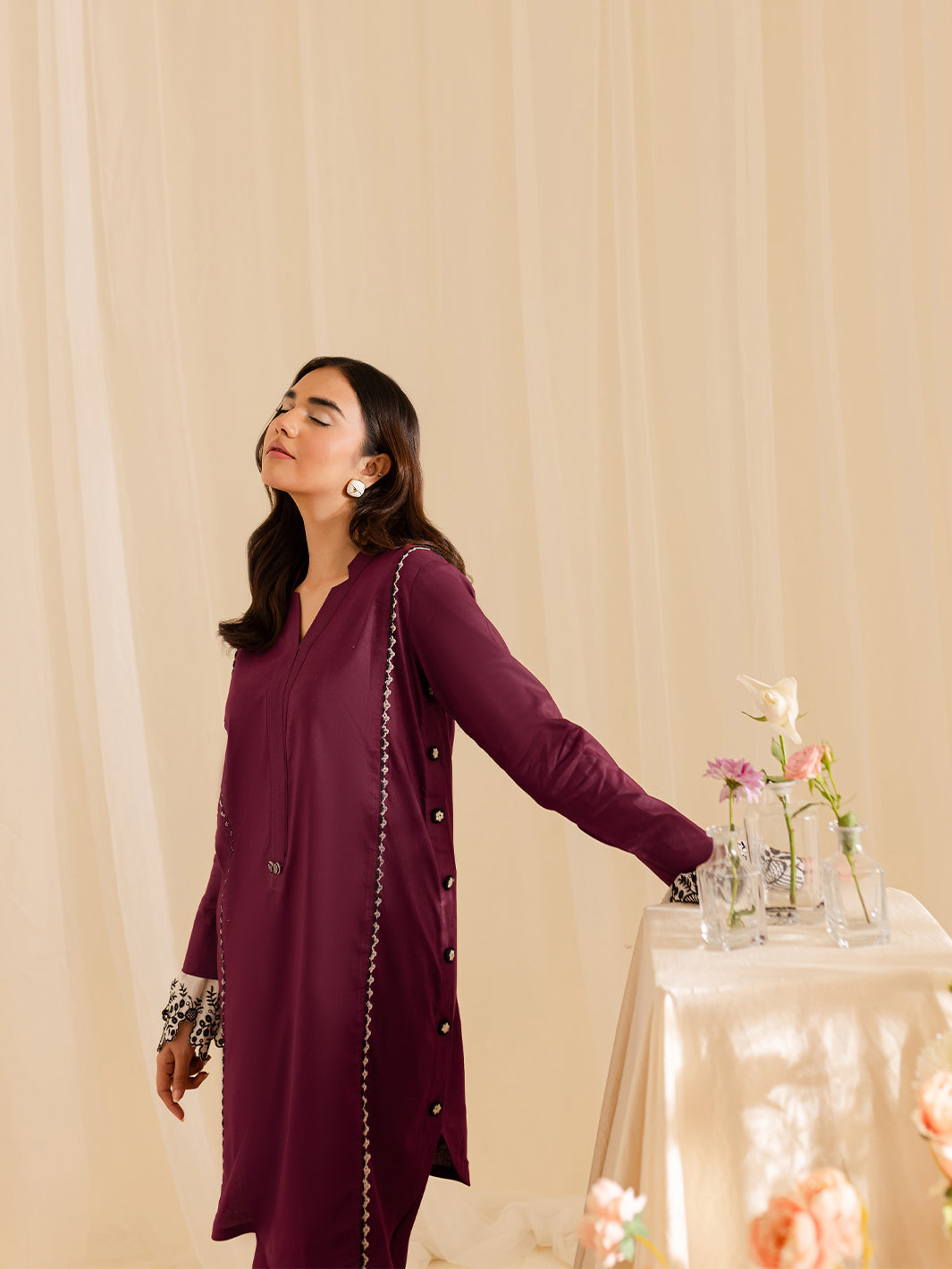 Mahnur | Petal Whispers Lawn Pret | Meadow