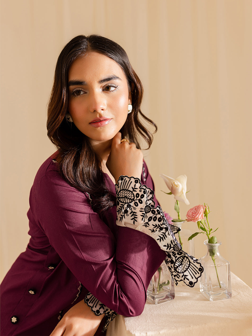 Mahnur | Petal Whispers Lawn Pret | Meadow