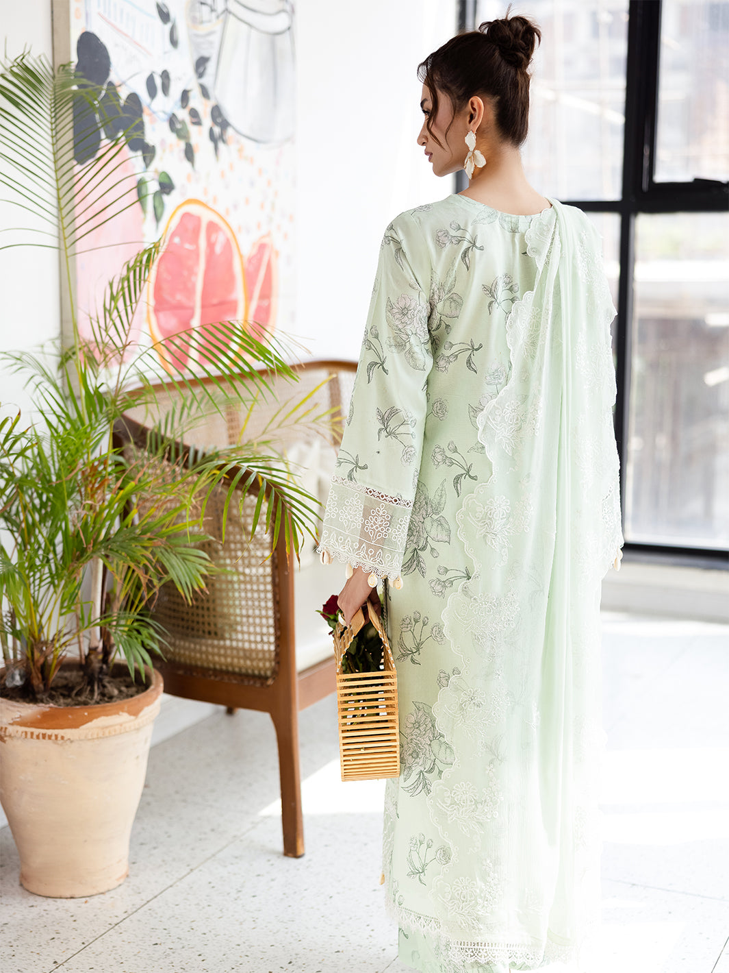 Mahnur | After Hours Luxury Lawn 25 | Mint Mirage