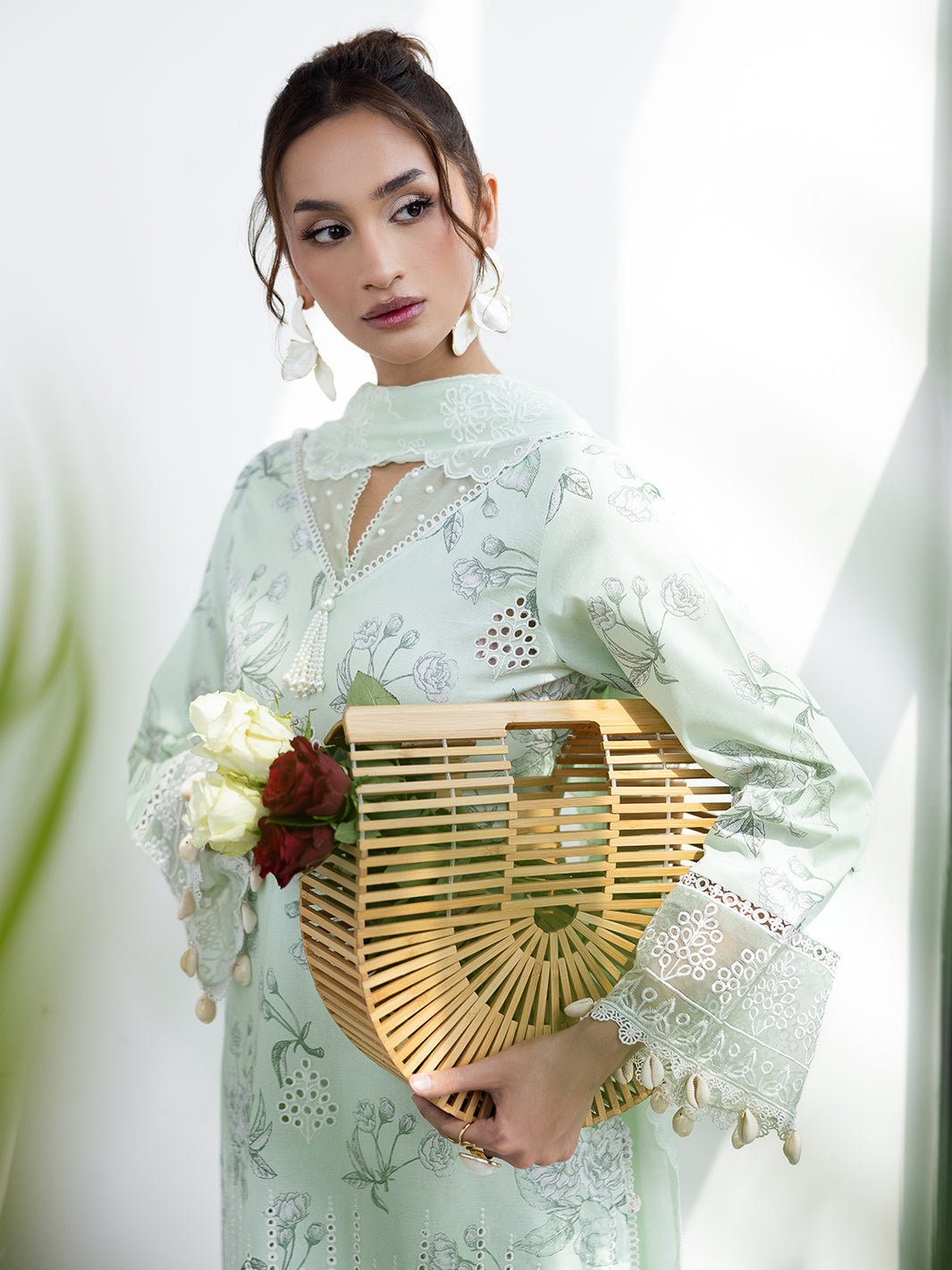 Mahnur | After Hours Luxury Lawn 25 | Mint Mirage