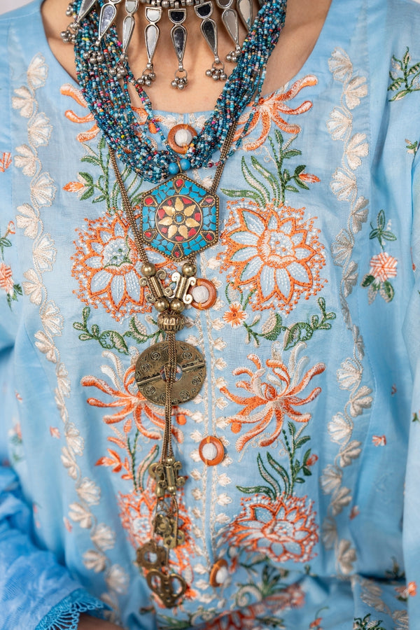 Ittehad | Hussan e Jahan Lawn |  JACQUARD DUPATTA