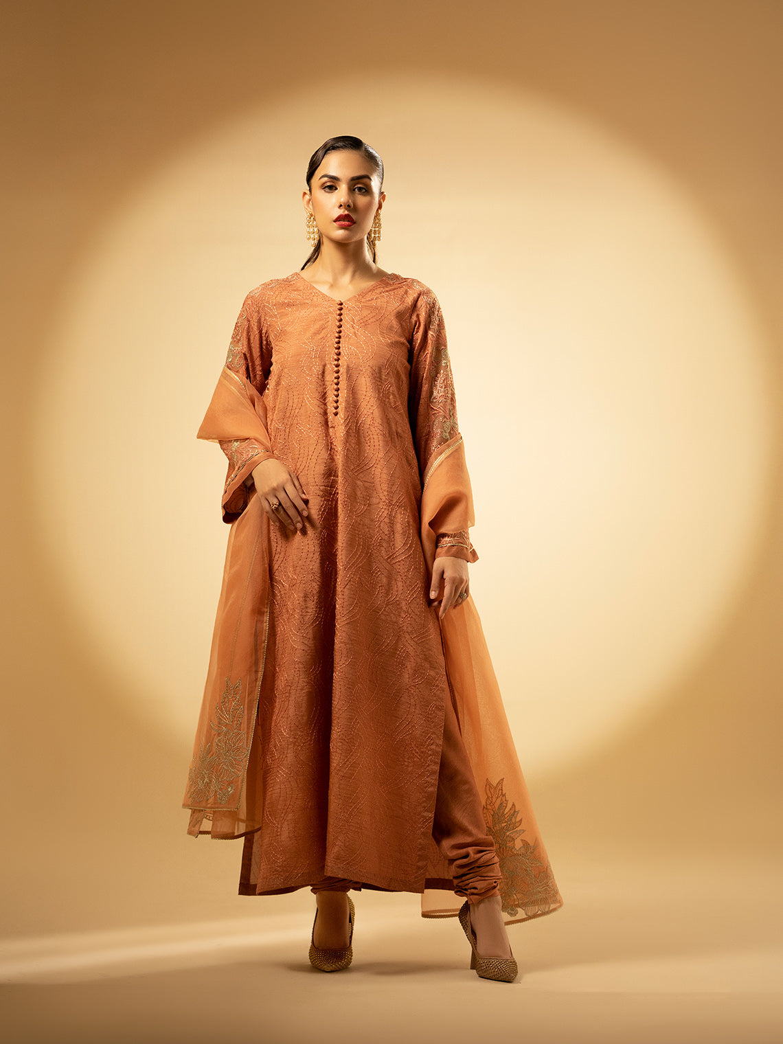 Fozia Khalid | Eid Edit 24 | Peach Hues