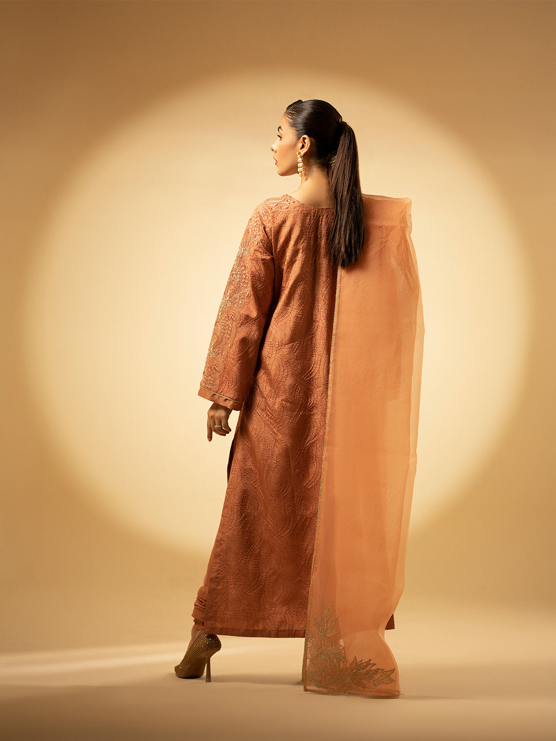 Fozia Khalid | Eid Edit 24 | Peach Hues