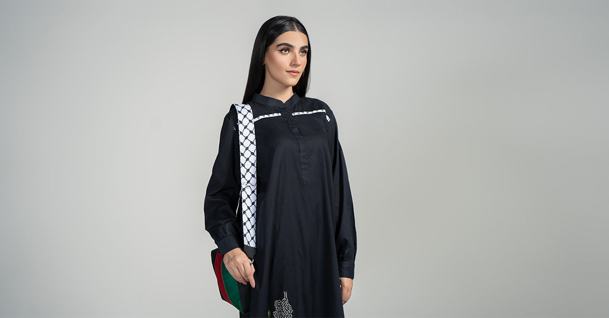 Maria B | Luxury Winter Pret 25 | PS-PF24-04-Black