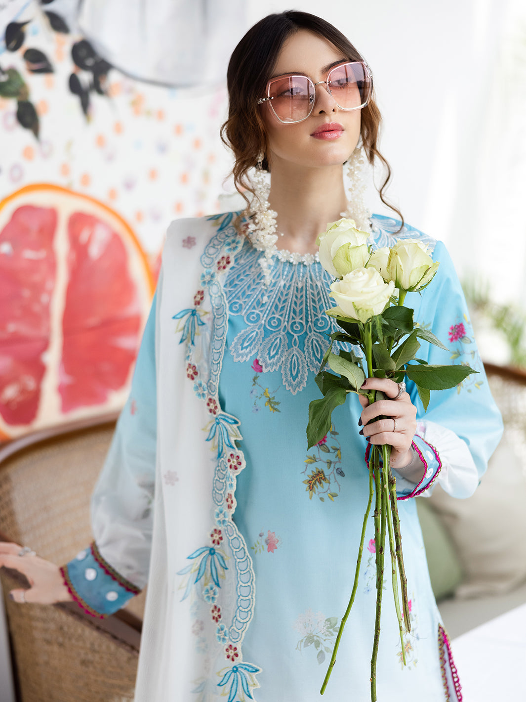 Mahnur | After Hours Luxury Lawn 25 | Pastel Pop