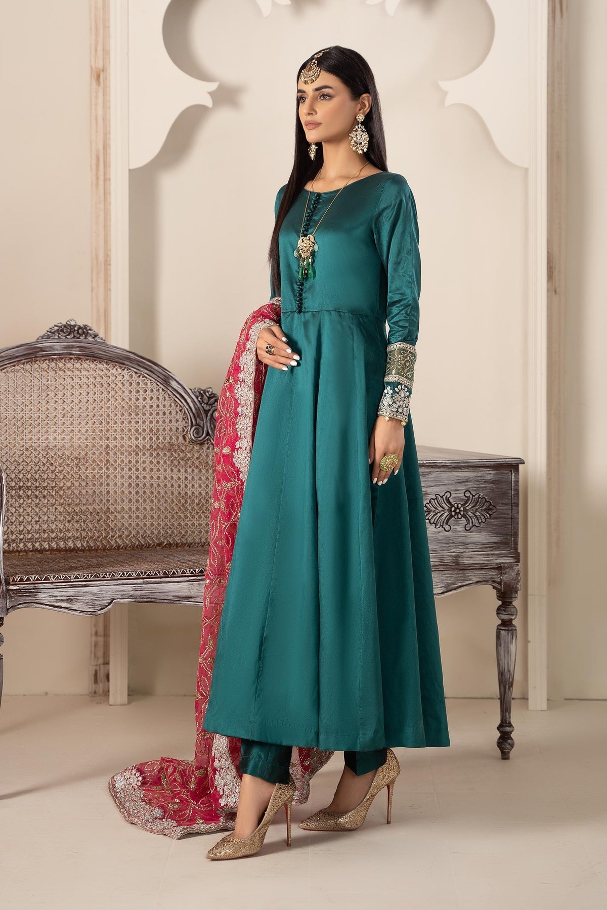 Maria B | Formal Wears | Suit Green SF-W23-62