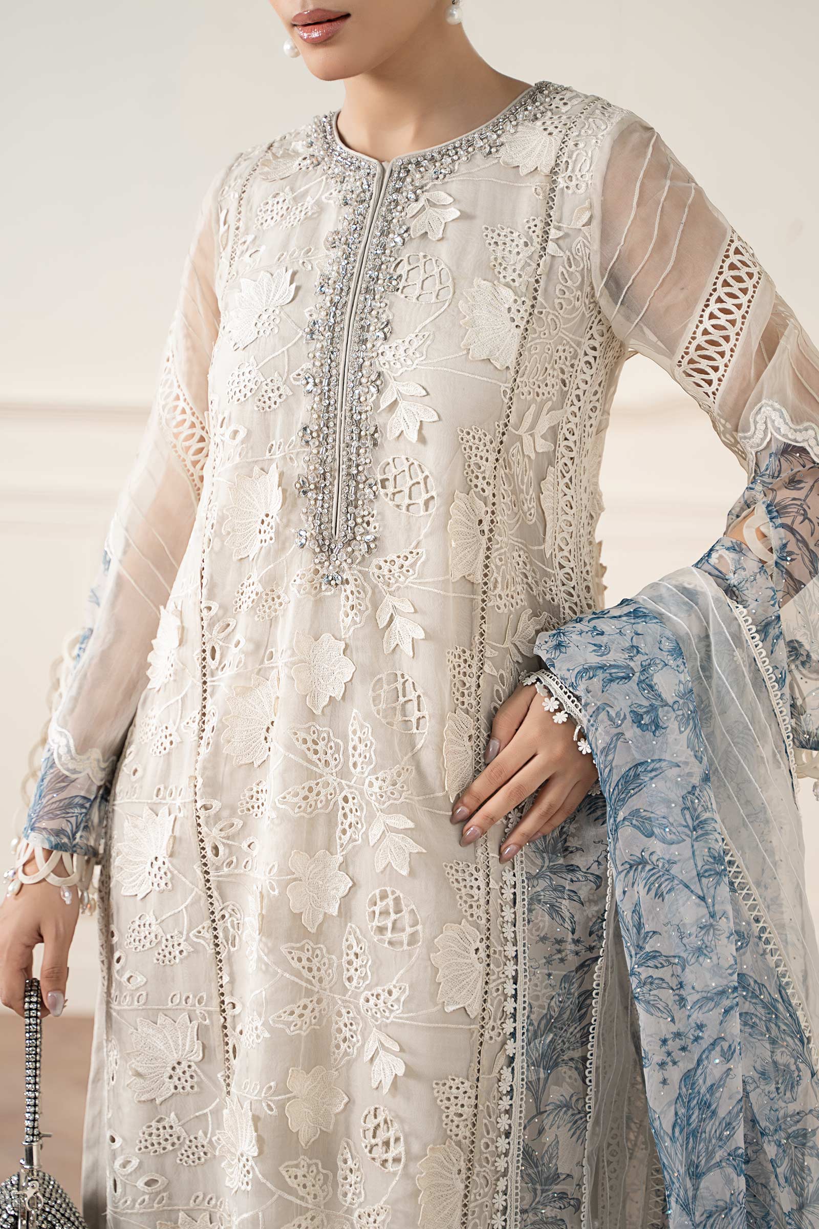 Maria B | Pre Fall 25 | Organza Suit 05