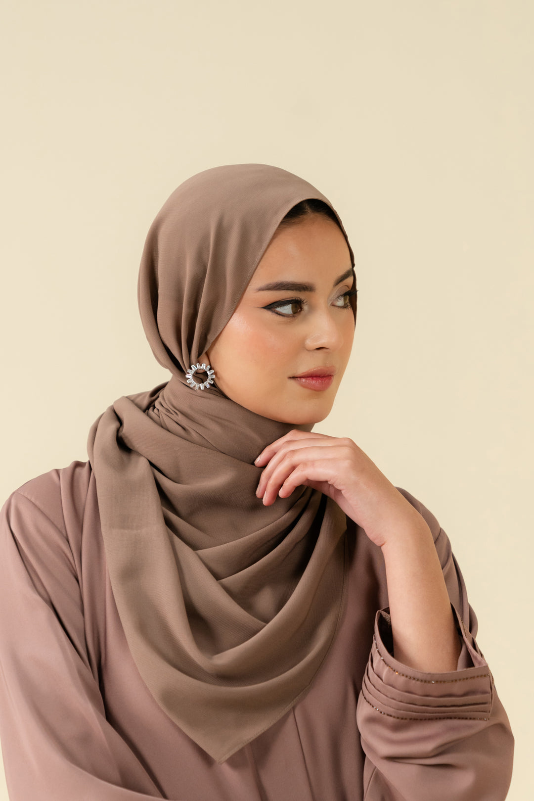 Taupe Abaya Scarf