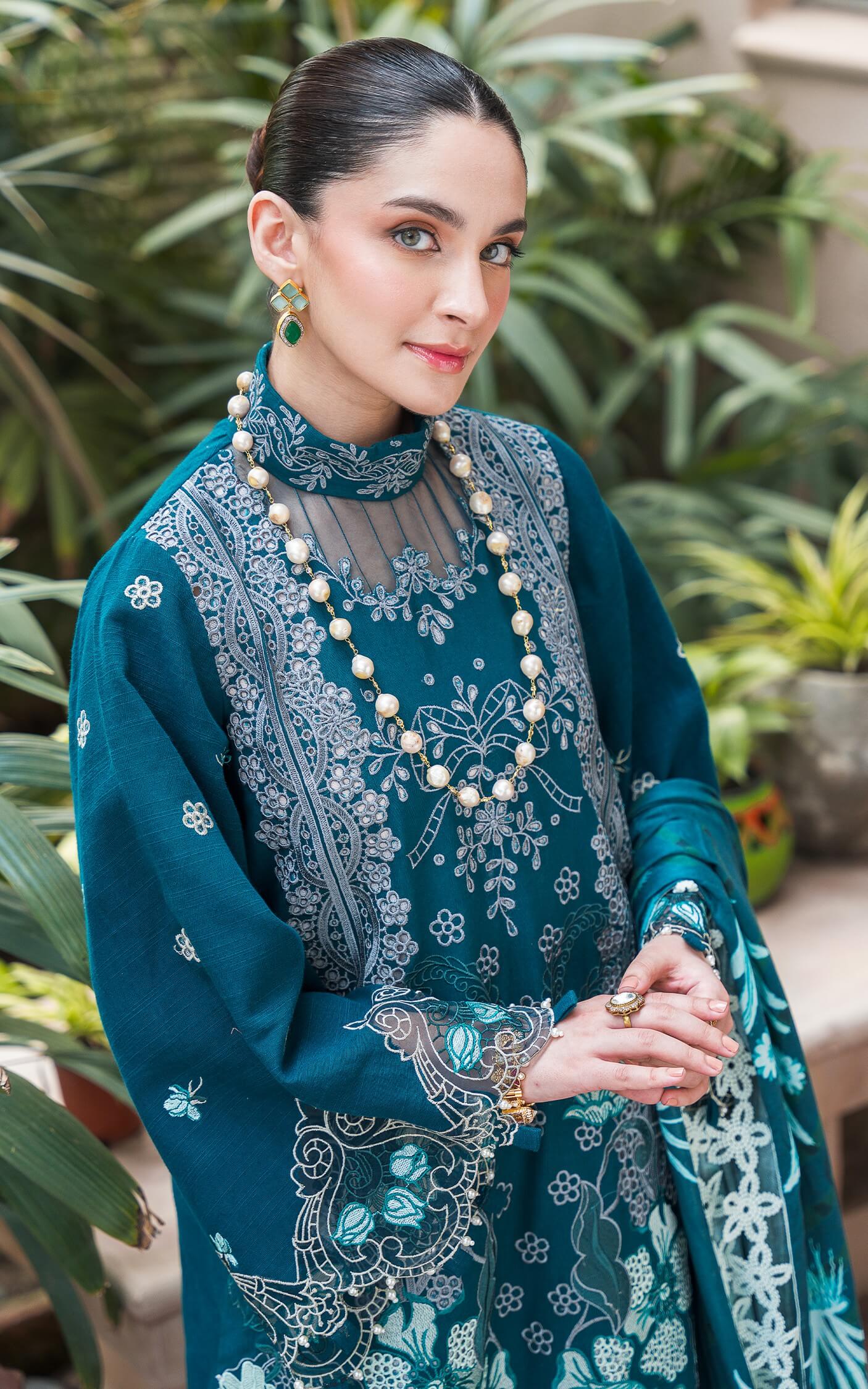Asifa and Nabeel | Luxury Winter 24 | TEAL WL-07