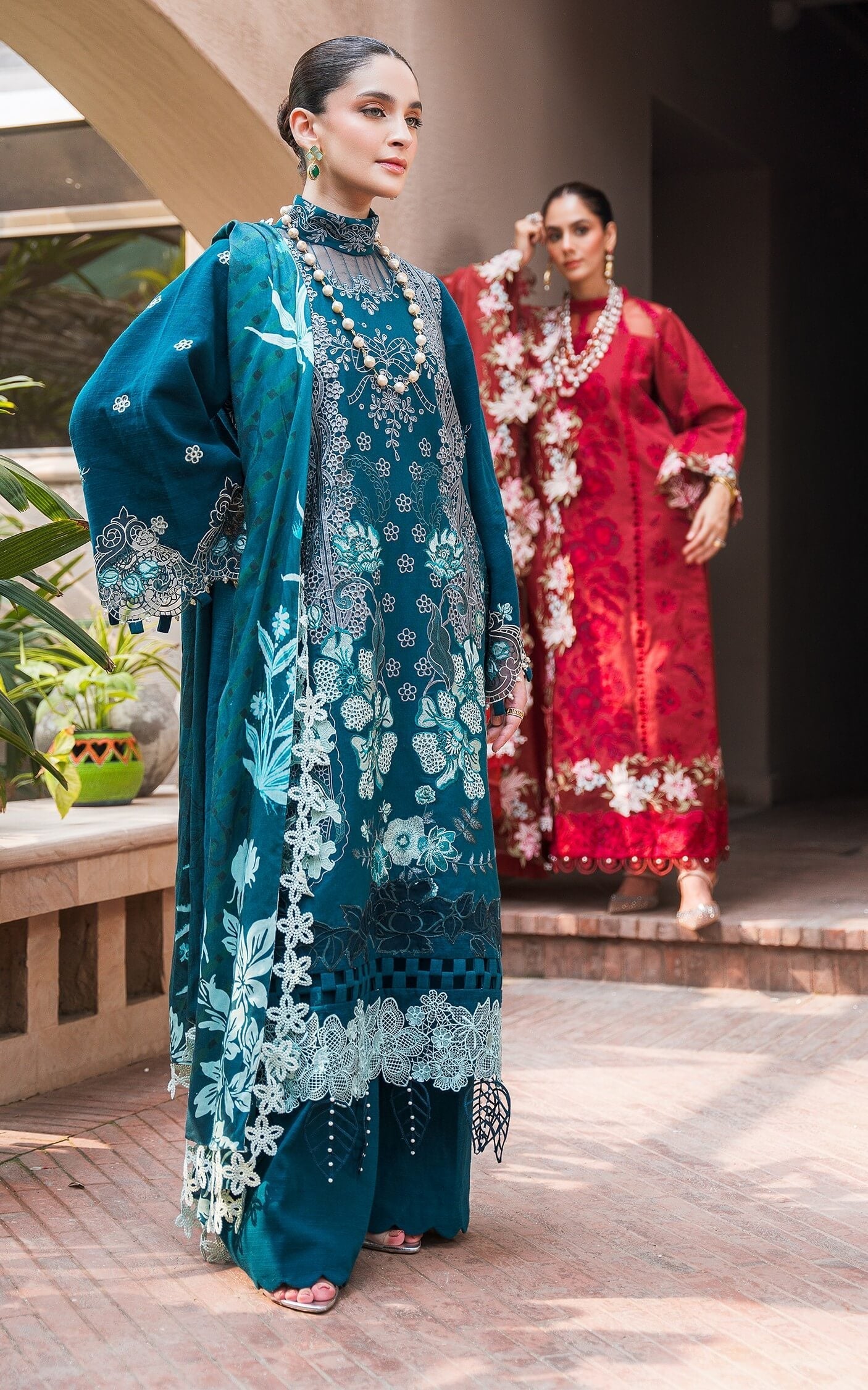 Asifa and Nabeel | Luxury Winter 24 | TEAL WL-07
