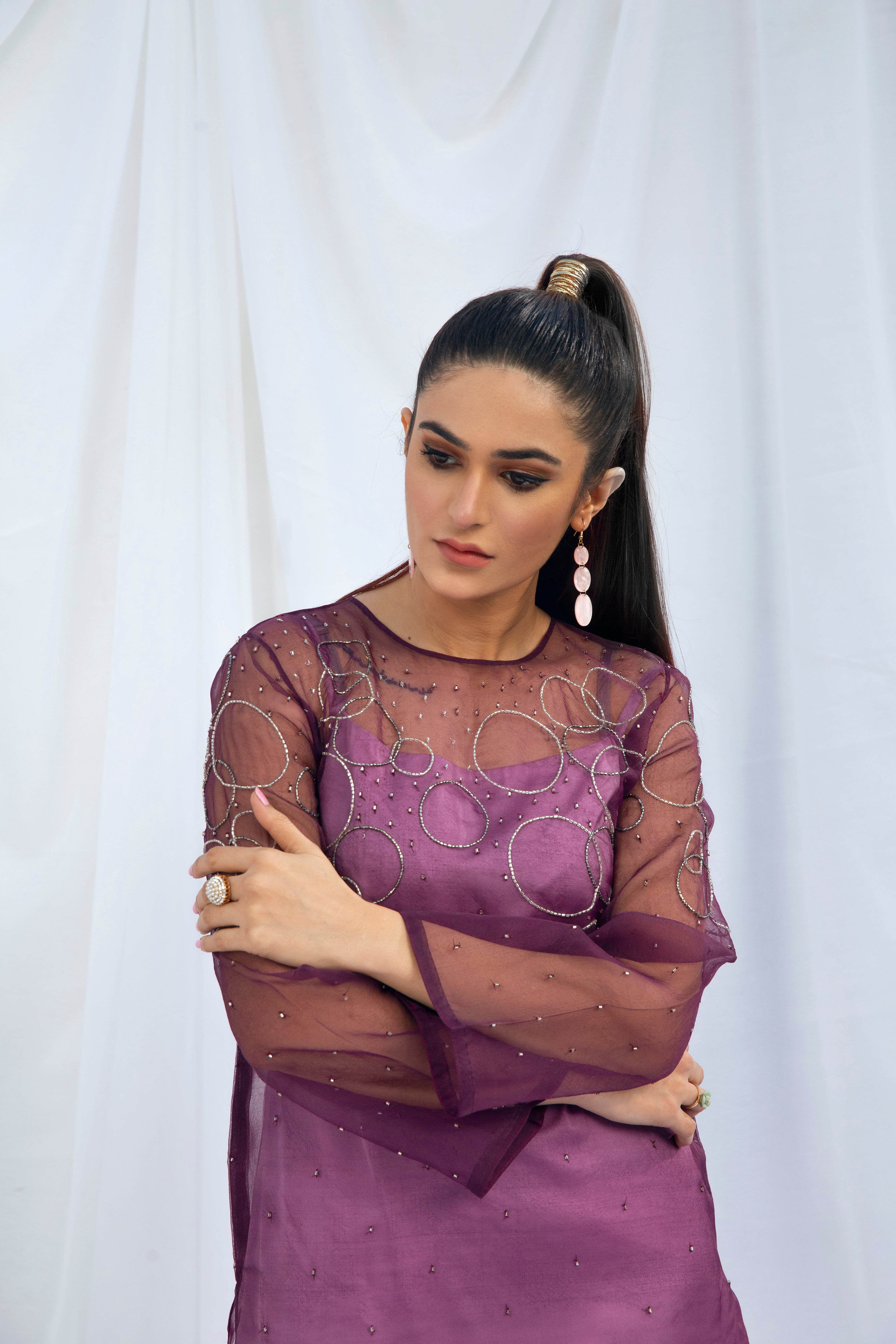 Hana | Viridity Ready to Wear | Peri-Winkle -VRT-010