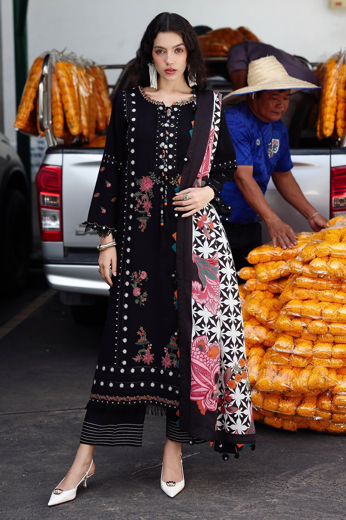 Charizma | Poshima Winters 25 | 3-pc Unstitched Wool Shawl Collection PSW5-07