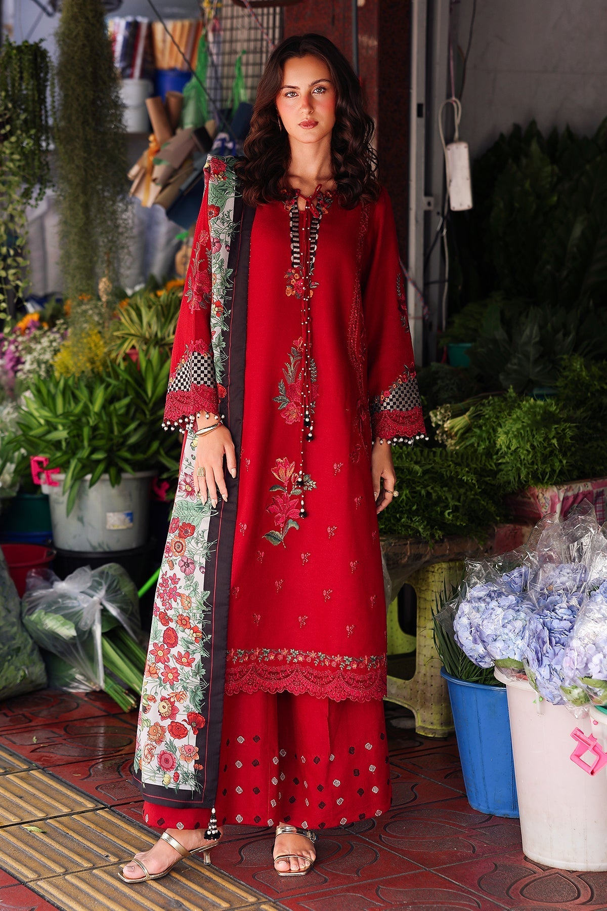 Charizma | Poshima Winters 25 | 3-pc Unstitched Wool Shawl Collection PSW5-08